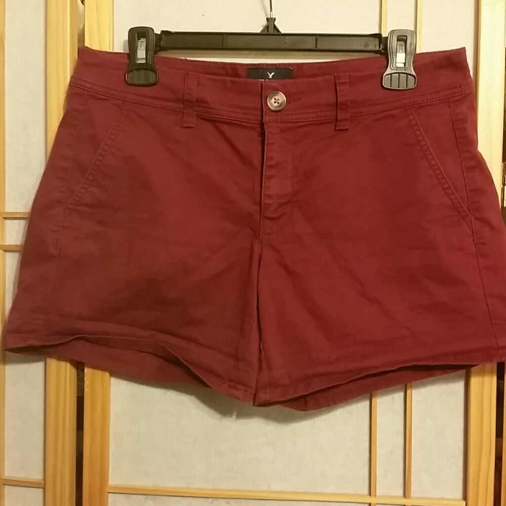 American Eagle Outfitters Y2k Red Shorts